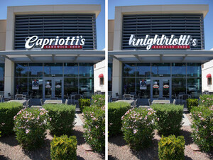 vegas capriotti's changes company name and logo to #nocaps for stanley cup final