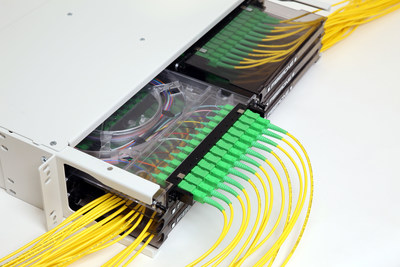 The U-Series Fiber Connectivity System is built upon our patented Universal Fiber Cassette, which integrates fiber patch and splicing in a compact polycarbonate design. The telescoping feature of the cassette improves jumper connector access which enhances operations and reduces labor costs. The U-Series provides significant value by minimizing required rack space up to 71%.