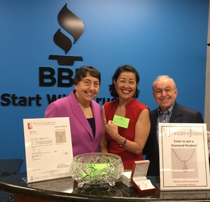 Greater Houston Better Business Bureau Draws a Winner for 3/4 Carat Diamond Pendant Provided by Jewelry Judge Ben Gordon