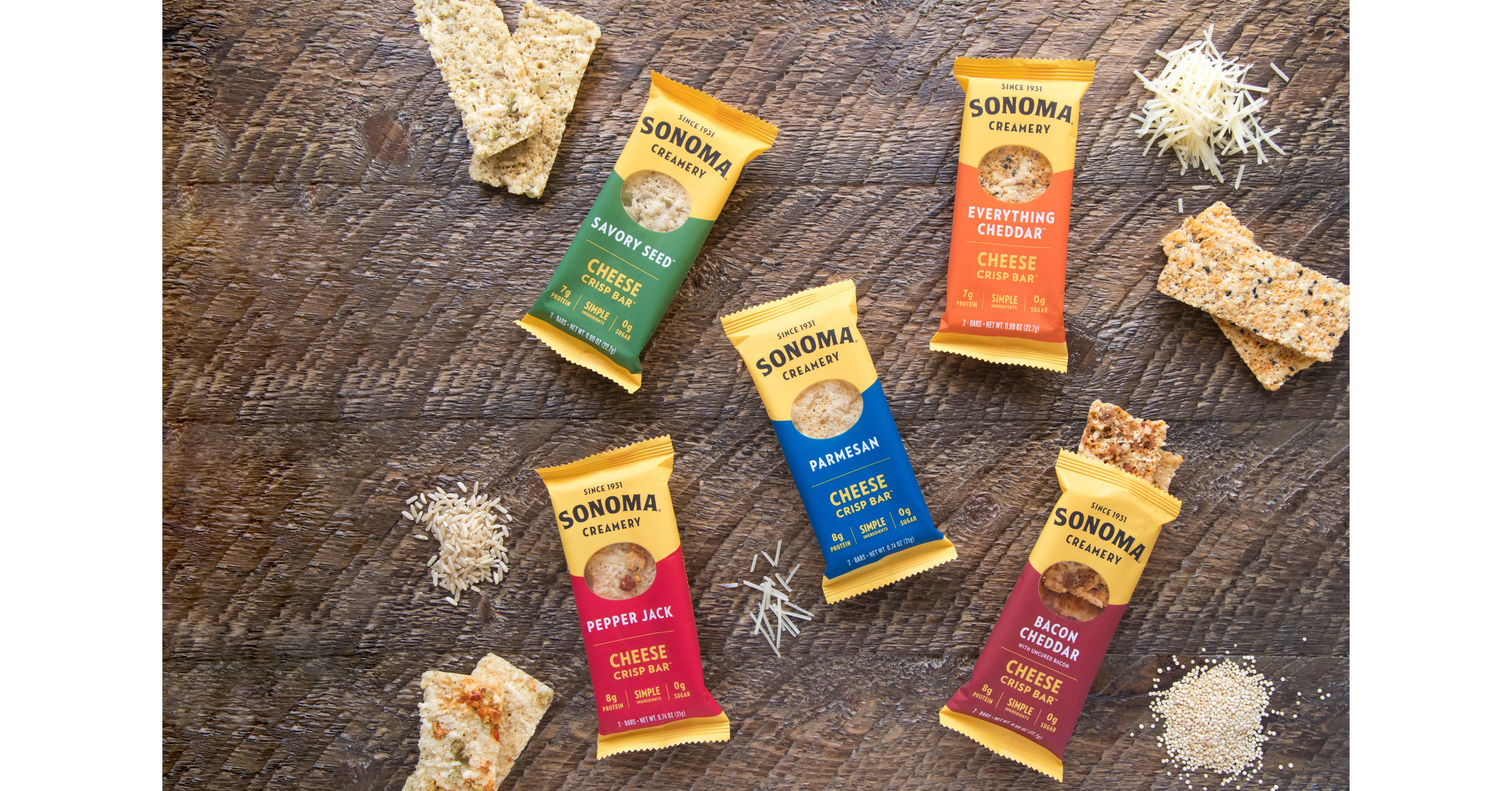 Sonoma® Cheese Crisp Bars™ Debuting at Dot Foods