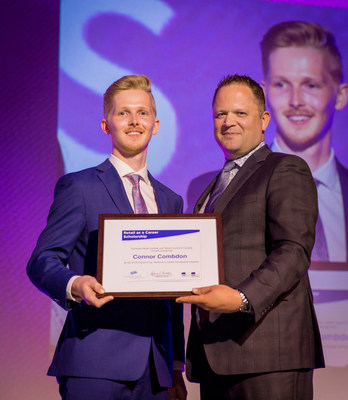 Conner Combdon, Winner of the Interac Association Scholarship (CNW Group/Retail Council of Canada)