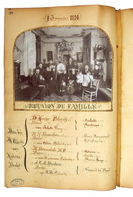 Runion de la famille Palardy, 1er janvier 1898. BAnQ Saguenay (D144, P48). Photographe non identifi. (Groupe CNW/Bibliothque et Archives nationales du Qubec)