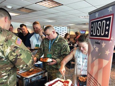 For the third consecutive year, Bryant Heating & Cooling Systems hosted more than 150 Indiana service members at its Indianapolis Motor Speedway suite on Armed Forces Day. Attendees were able to enjoy complimentary refreshments and visit the pit areas to interact with race teams and drivers. Bryant and the USO of Indiana co-hosted the event.