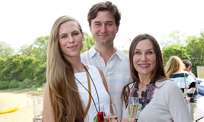 Kriste Marciulionis, Michael Sareyani and Antionette Sareyani attend DuJour's Annual Memorial Day Kick-Off Party to toast summer cover star Dakota Fanning.