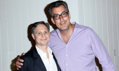 Jason Binn and George Filopoulos attend DuJour's Annual Memorial Day Kick-Off Party to toast summer cover star Dakota Fanning.
