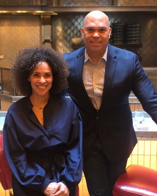 Alberto Marzan CEO of AfroLife.TV and Karyn Parsons CEO of Sweet Blackberry