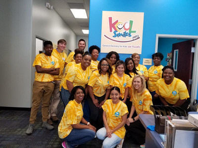 Volunteer dentists and staff from Kool Smiles were all smiles and ready to provide free care to local children in need during their fourth annual Sharing Smiles Day.