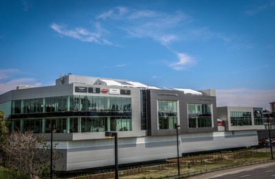 The 141,000-square-foot, five-floor dealership is the new home to super luxury automotive in Canada. Officially launching today in downtown Toronto, it proudly represents Aston Martin, Bentley, Bugatti, Lamborghini and Rolls-Royce Motor Cars along with luxury segment stalwarts Jaguar and Land Rover. (CNW Group/Grand Touring Automobiles)