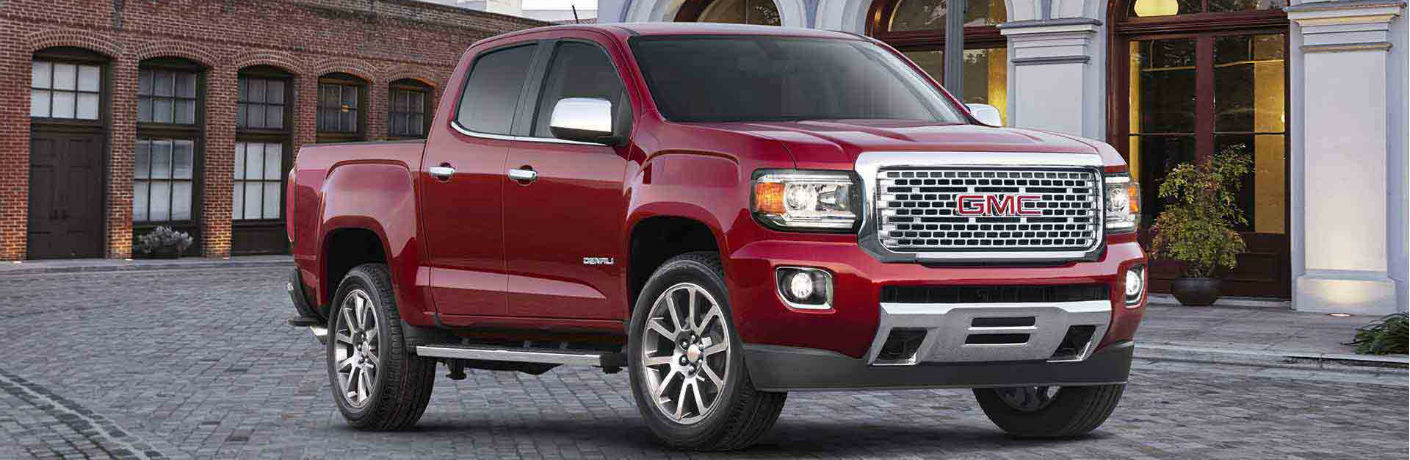 The 2018 GMC Canyon Denali is available now at Palmen Buick GMC Cadillac.