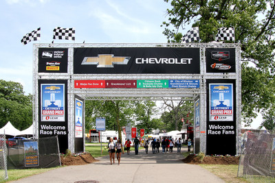 One of i.M. Branded's many large format graphics at the 2017 Detroit Grand Prix.