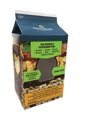 Windowed Gable-Top Cartons Now Available from Carton Service