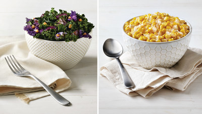 Tasty, fresh sides including Creamy Parmesan Corn and Roasted Garlic Mixed Greens are now available at participating Boston Market locations nationwide through August 19.