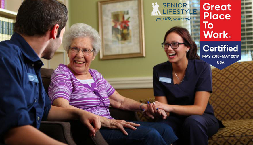 Senior Lifestyle Certified as a Great Place to Work