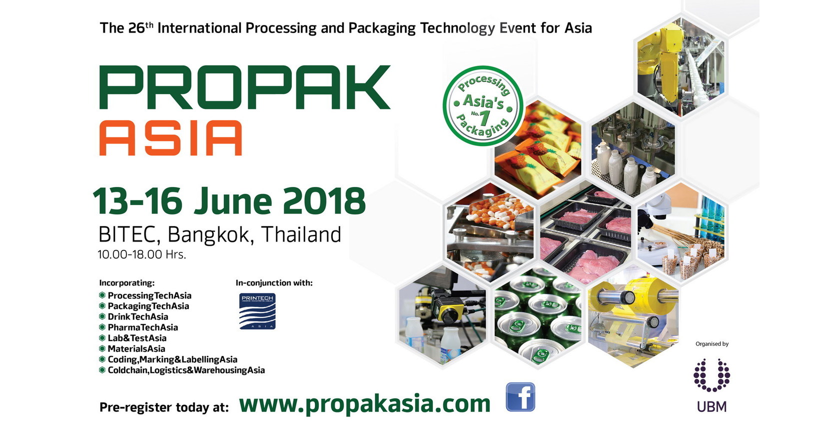 ProPak Asia 2018 Returns with the Latest Innovations & Technologies for