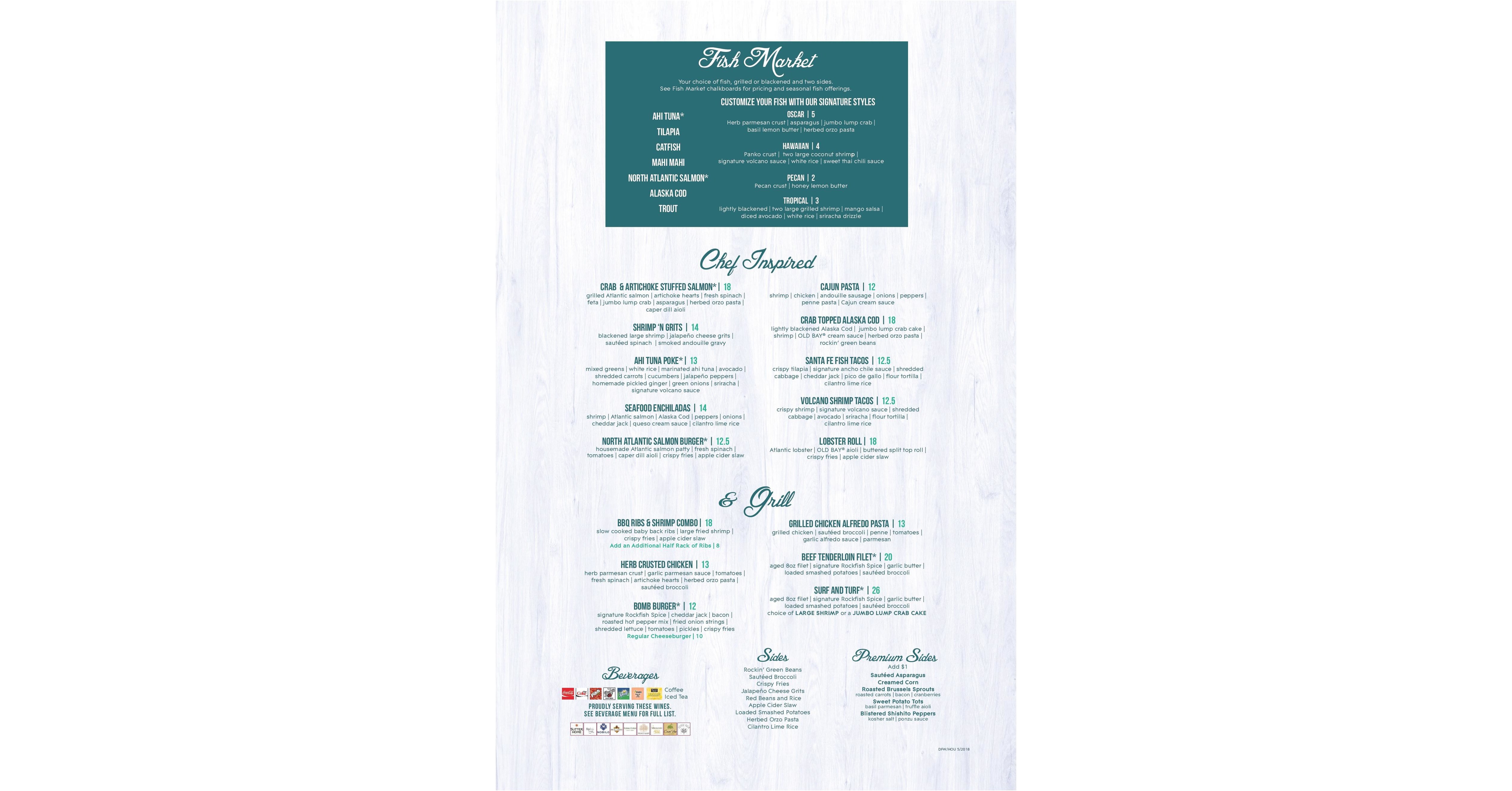 Rockfish Seafood & Grill Unveils New Menu to Highlight Handcrafted