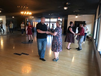 Injured veterans and their significant others shared quality time as they experienced the thrill of big-band era music and quick-time dance moves during a recent Wounded Warrior Project® swing dance lesson.