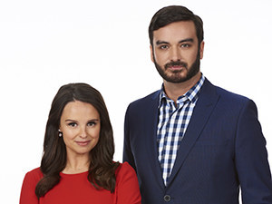 Emma Hunter and Miguel Rivas, co-anchors of the satirical news show The Beaverton, will perform at the Canadian Journalism Foundation Awards in Toronto on June 14. (CNW Group/Canadian Journalism Foundation)