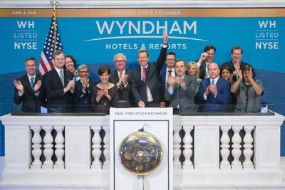 Wyndham Hotels & Resorts' (NYSE: WH) President and CEO Geoff Ballotti, Chairman of the Board Steve Holmes, executive leadership, team members and hotel teams today rang the NYSE Opening Bell launching new ticker symbol 