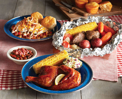 The Smoky Beef Brisket Breakfast and Roasted Sweet Glazed Chicken join the classic Campfire Beef on this summer's guest-favorite Campfire menu.