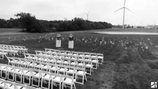 Touching wedding recap from the North Findlay Wind Campus of One Energy LLC in Findlay, OH