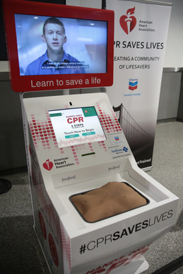 Oakland International Airport debuted two Hands-Only CPR training kiosks. A kiosk supported by Anthem Blue Cross Foundation is located near Gate 8, Terminal 1. The second kiosk supported by Chevron Corporation is near Gate 27, Terminal 2.