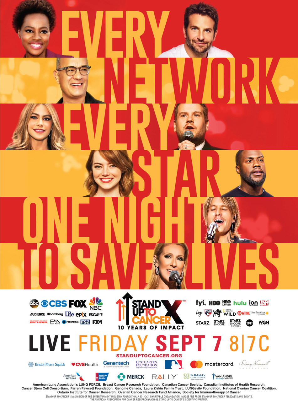 Stand Up To Cancer to Return on Friday, September 7 for Sixth Star