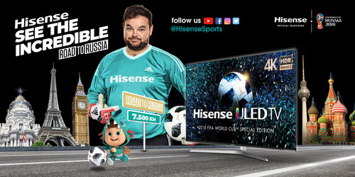 Hisense To Join Fans On The Road To Russia With See The Incredible Tour