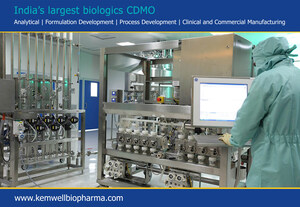 Kemwell Biopharma Selected to Manufacture the Monoclonal Antibody Drug Substance For a US Phase 3 Clinical Trial