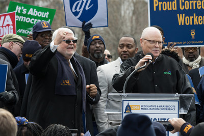 The nation's two largest public employee unions are joining forces to oppose the Trump administration's latest attack on working families and union rights. The American Federation of State, County and Municipal Employees (AFSCME) filed a motion to join the lawsuit filed by the American Federation of Government Employees (AFGE) challenging President Trump's May 25 executive order, which aims to deny workers their legal right to representation at federal job sites.