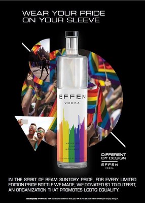 EFFEN Vodka Pride Bottle Different by Design Campaign