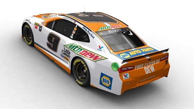 Chase Elliott's No. 9 Mountain Dew Chevrolet Camaro ZL1