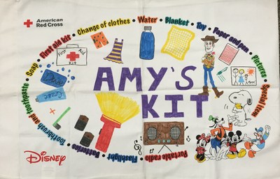 After the Pillowcase Project, students decorate their pillowcases to hold their emergency preparedness supplies.