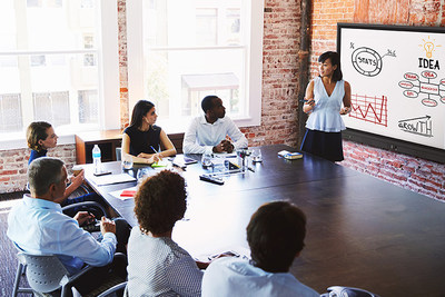 ViewSonic® IFP60 Series with ViewSonic myViewBoard Whiteboarding software delivers a powerful enterprise solution for collaboration in small to large business environments. (CNW Group/ViewSonic)