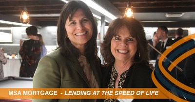 Attorney Denise DiCarlo and Linda Calla share industry knowledge at the MSA Launch Party on May 10.
