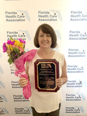 PruittHealth is pleased to announce that Tammie Moore, Certified Nursing Assistant (CNA) at PruittHealth – Santa Rosa, was recently named CNA of the Year for 2018!