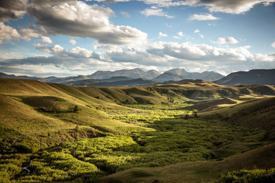 Ford Creek Riparian Bottom with view of Crown Butte