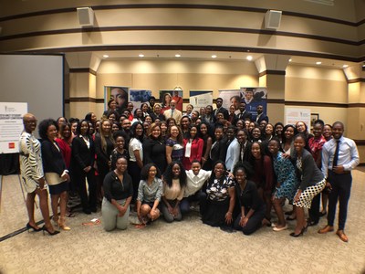 Dr Michael Lomax with Students at the SLC Conference