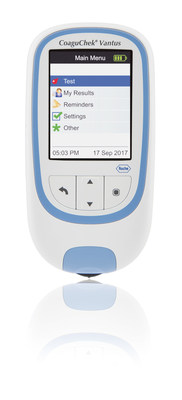 CoaguChek® Vantus system enables wireless reporting of INR results, making it easier for Warfarin patients to accurately report their results.