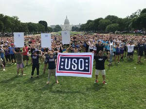 USO #Flex4Forces Campaign Breaks GUINNESS WORLD RECORDS™ Title at 'Flex on the Mall'