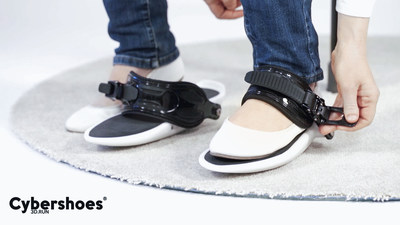 Virtual reality enthusiasts can step into new worlds like never before with the introduction of Cybershoes®, (https://www.cybershoes.io/ ), an affordable, innovative VR accessory that is worn on your feet, and allows you to literally walk, run or flee through virtual reality, at the Electronic Entertainment Expo on June 12-14, 2018. (Booth #2355)