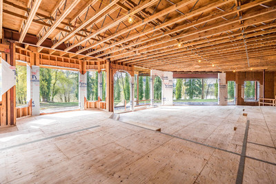 Although construction of the estate was halted nearly 20 years ago, the existing structure, “looks as if the project began within the past 2-3 years,” stated Trayor Lesnock, founder and president of Platinum Luxury Auctions. The seller and his builder took great measures to preserve the existing structure over the years, according to Lesnock. Learn more at OregonLuxuryAuction.com.