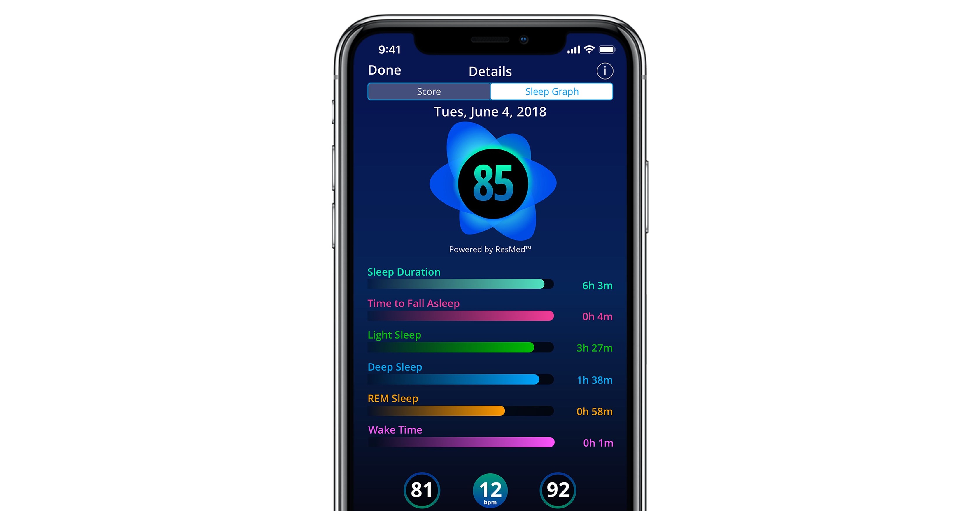 SleepScore Labs Launches World's First NonContact Sleep Tracking Mobile App