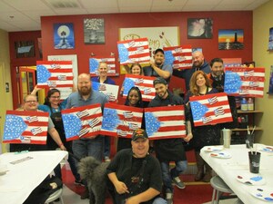 Veterans Connect, Learn Creative Painting with Wounded Warrior Project