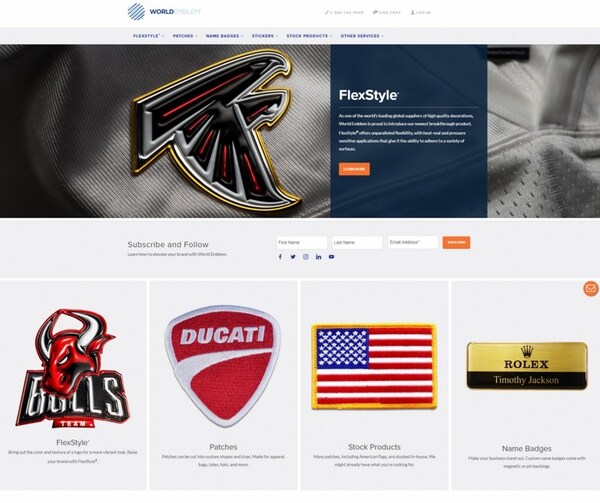 World Emblem Enhances Customer Experience With New Website