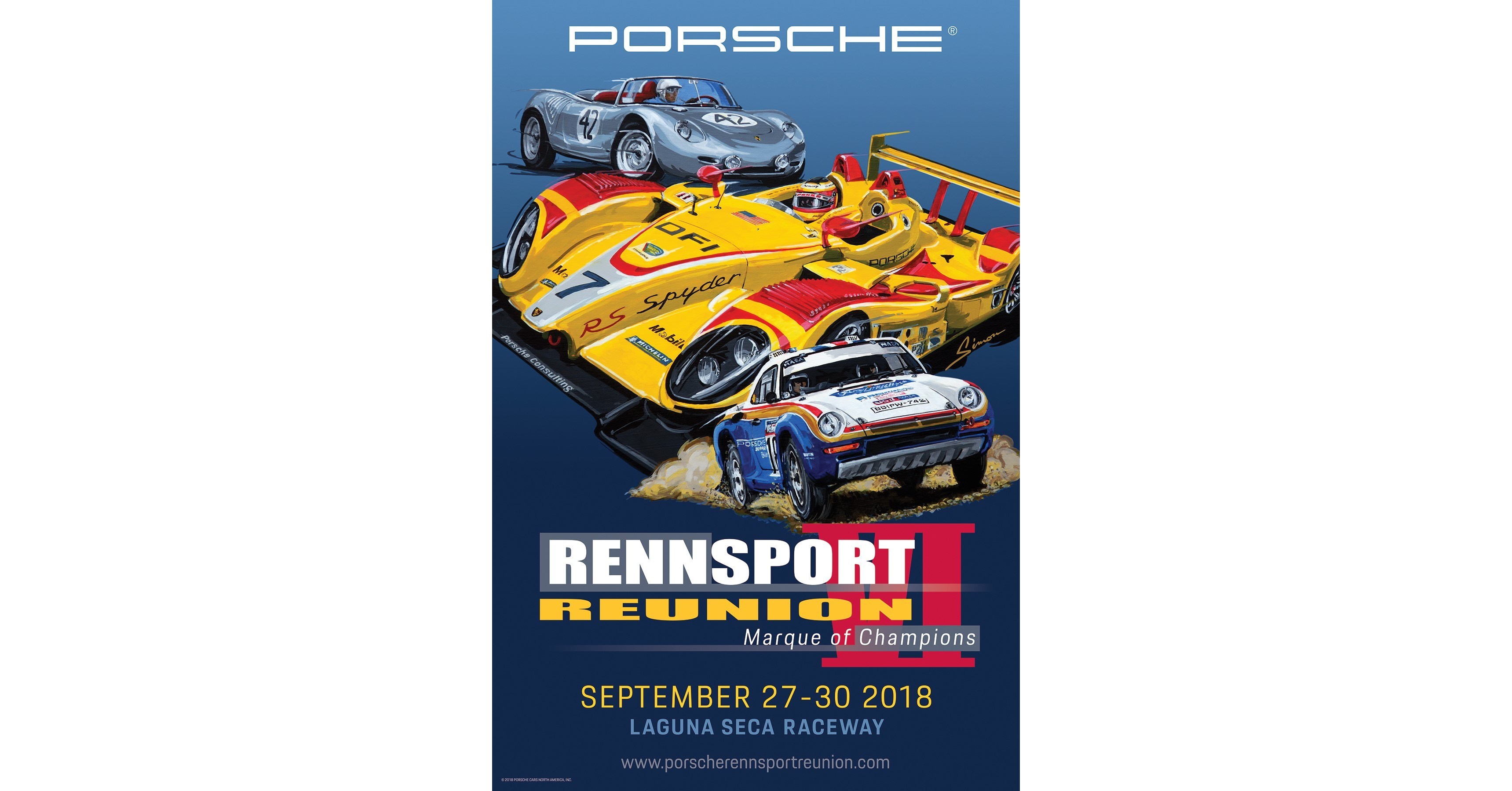 Porsche Unveils Official Poster for Rennsport Reunion VI