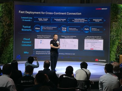 Huawei's Cloud Connect showcase (PRNewsfoto/Huawei)