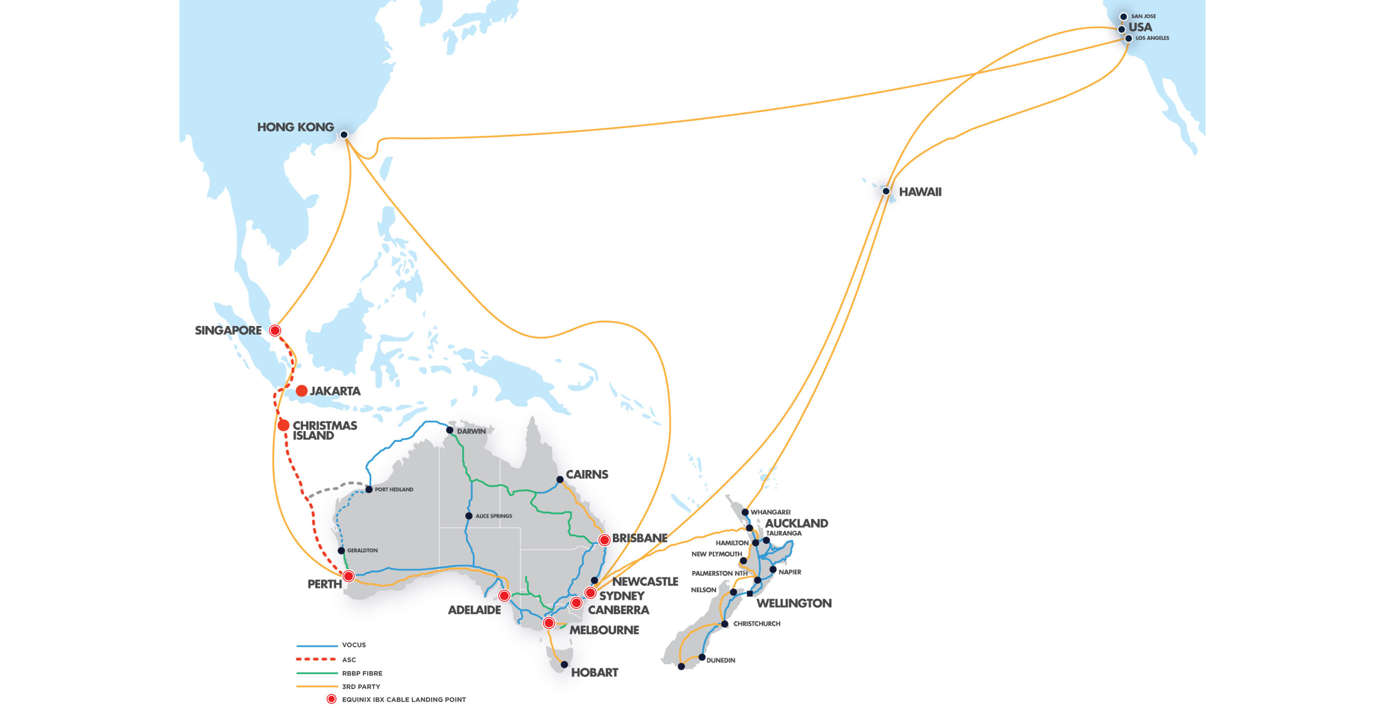 Equinix To Connect Vocus Australia Singapore Cable In Australia And Singapore