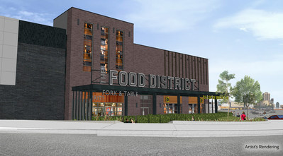 Rendering of the Square One Shopping Centre West Expansion Phase 1 - Food District (CNW Group/Square One Shopping Centre)