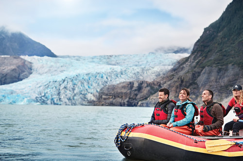 Cruise line shore excursions get you up close and personal with such bucket list attractions as the Mendenhall Glacier in Juneau, Alaska. Photo courtesy of Princess Cruises