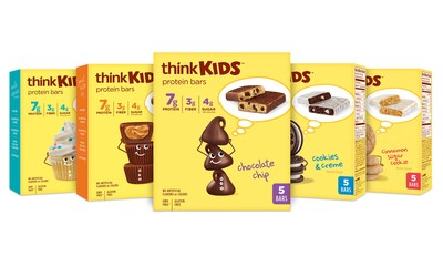 thinkKIDS launches protein bars for kids available in five delicious flavors.